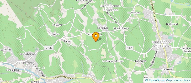 localisation de l'entreprise MONSIEUR THIBAULT CHAVANIS  SAINT-ETIENNE-LA-VARENNE