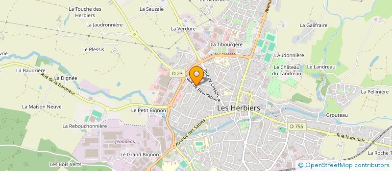 localisation de l'entreprise MONSIEUR THIBAULT CHRISTIAENS à LES HERBIERS