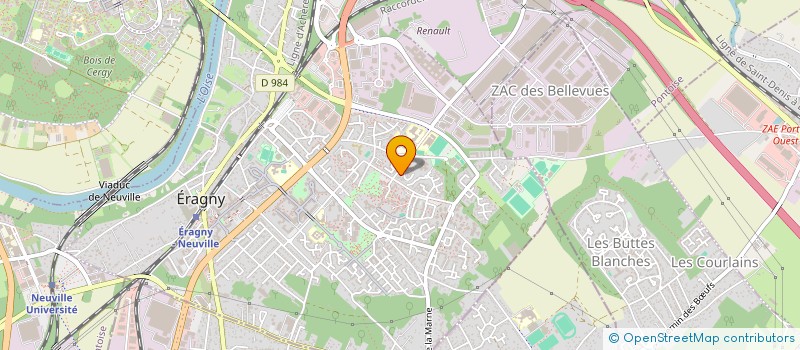 localisation de l'entreprise MONSIEUR THIBAULT CHRISTY  ERAGNY