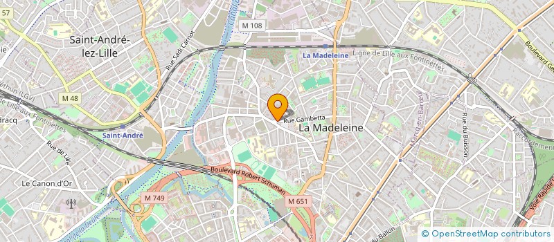localisation de l'entreprise MONSIEUR THIBAULT COANTIC à LA MADELEINE