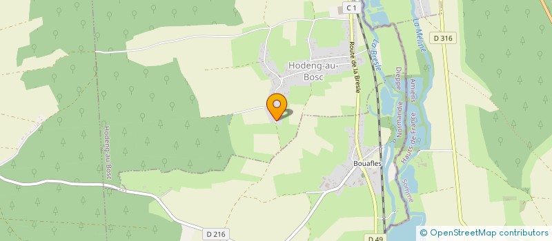 localisation de l'entreprise MONSIEUR THIBAULT COLPAERT  HODENG-AU-BOSC