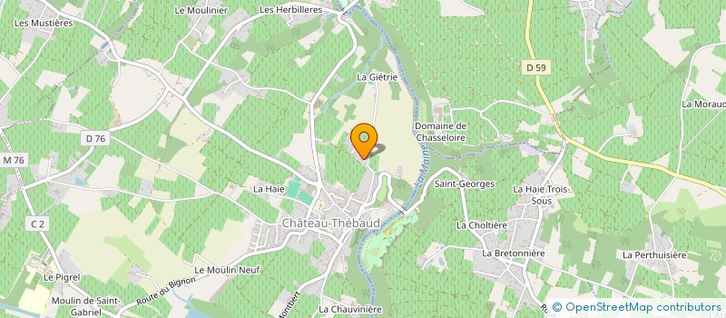 localisation de l'entreprise MONSIEUR THIBAULT COURGEON à CHATEAU-THEBAUD