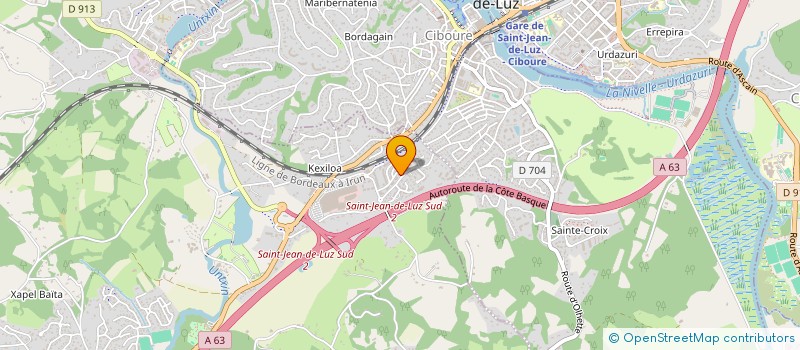 localisation de l'entreprise MONSIEUR THIBAULT COURTEMANCHE  URRUGNE