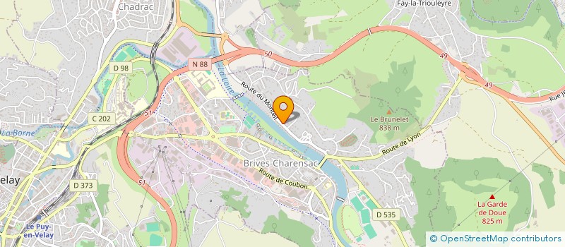 localisation de l'entreprise MONSIEUR THIBAULT CUBIZOLLES  BRIVES-CHARENSAC