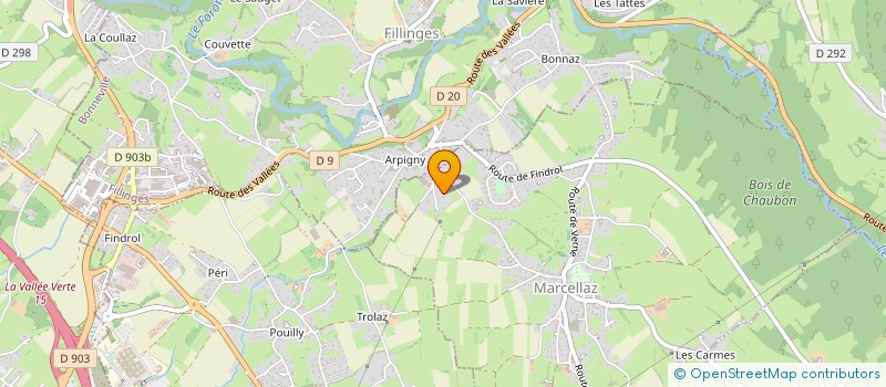 localisation de l'entreprise MONSIEUR THIBAULT D APOLITO  MARCELLAZ