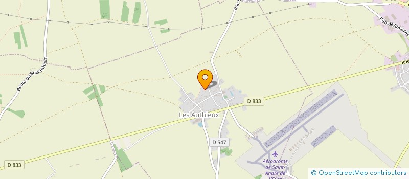 localisation de l'entreprise MONSIEUR THIBAULT DANRE  LES AUTHIEUX