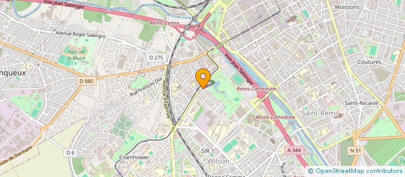 localisation de l'entreprise MONSIEUR THIBAULT DARCQ  REIMS