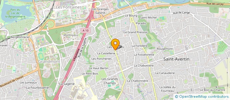 localisation de l'entreprise MONSIEUR THIBAULT DAUVERGNE  SAINT-AVERTIN