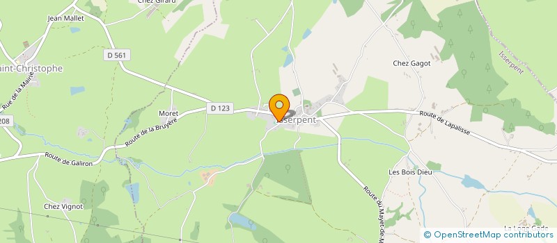 localisation de l'entreprise MONSIEUR THIBAULT DAVID  ISSERPENT