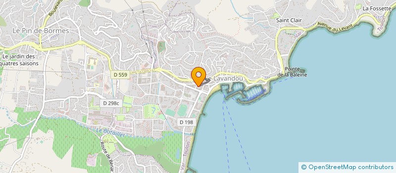 localisation de l'entreprise MONSIEUR THIBAULT DE HEECKEREN D'ANTHES à LE LAVANDOU