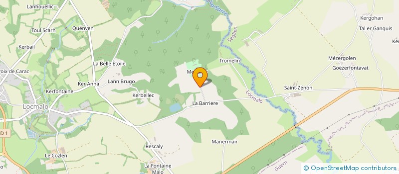 localisation de l'entreprise MONSIEUR THIBAULT DE KERIZOUET  LOCMALO