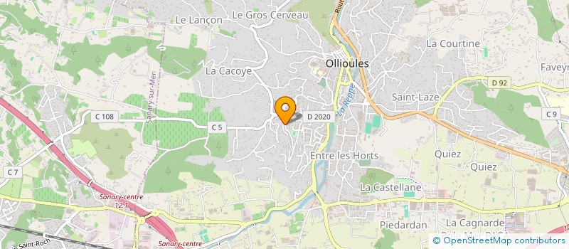localisation de l'entreprise MONSIEUR THIBAULT DECITRE à OLLIOULES