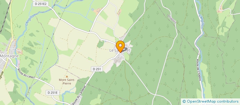 localisation de l'entreprise MONSIEUR THIBAULT DECKERS  LE LARDERET