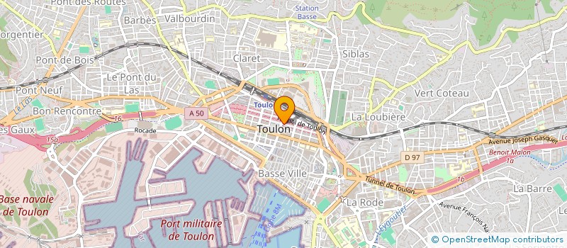 localisation de l'entreprise MONSIEUR THIBAULT DELACOUR  TOULON