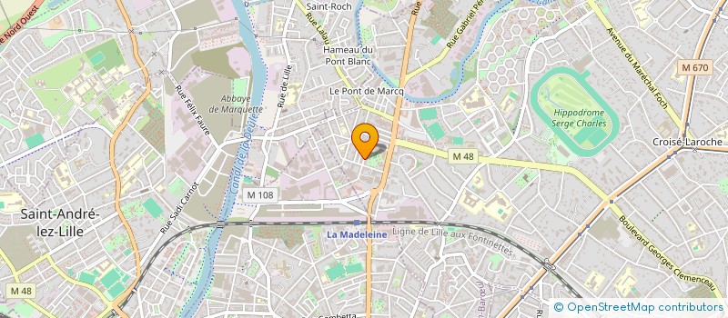 localisation de l'entreprise MONSIEUR THIBAULT DELANNOY à MARCQ-EN-BARŒUL
