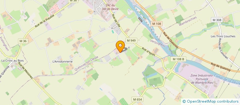 localisation de l'entreprise MONSIEUR THIBAULT DELEPIERRE  VERLINGHEM