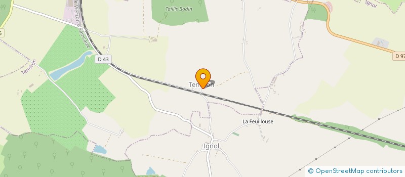 localisation de l'entreprise MONSIEUR THIBAULT DELHOMME  TENDRON