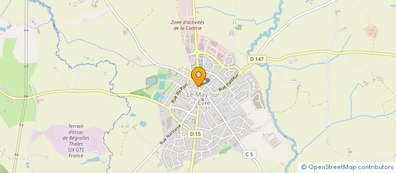 localisation de l'entreprise MONSIEUR THIBAULT DENTEL à LE MAY-SUR-EVRE