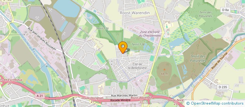 localisation de l'entreprise MONSIEUR THIBAULT DEREGNAUCOURT  ROOST-WARENDIN