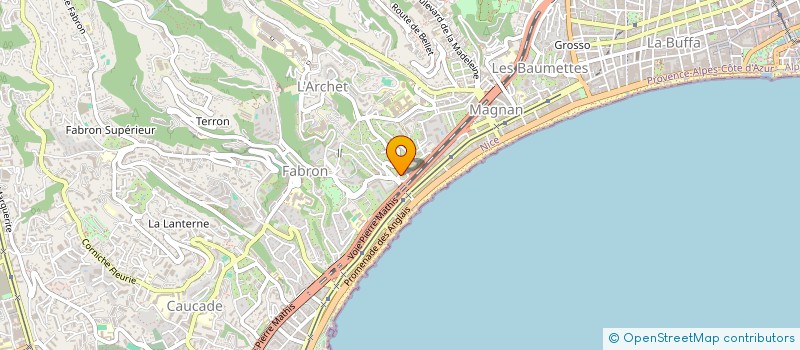 localisation de l'entreprise MONSIEUR THIBAULT DEROCH à NICE