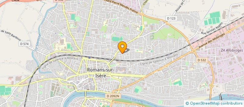 localisation de l'entreprise MONSIEUR THIBAULT DESBOIS  ROMANS-SUR-ISERE