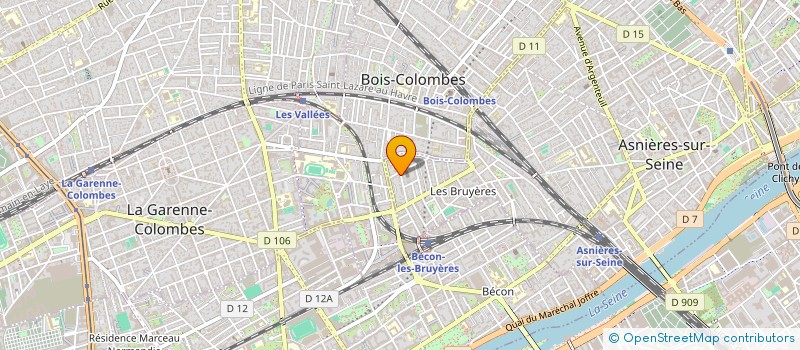 localisation de l'entreprise MONSIEUR THIBAULT DESCAMPS  ASNIERES-SUR-SEINE