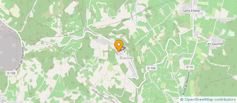 localisation de l'entreprise MONSIEUR THIBAULT DESRIEUX  BLAUVAC