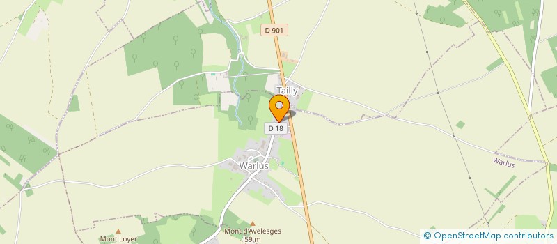 localisation de l'entreprise MONSIEUR THIBAULT DESRUMAUX  WARLUS