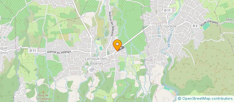 localisation de l'entreprise MONSIEUR THIBAULT DEVERGE  LAROQUE-DES-ALBERES