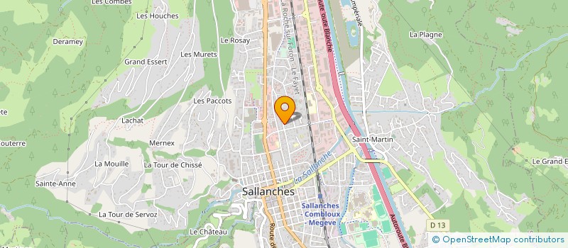 localisation de l'entreprise MONSIEUR THIBAULT DHENNEULIN à SALLANCHES