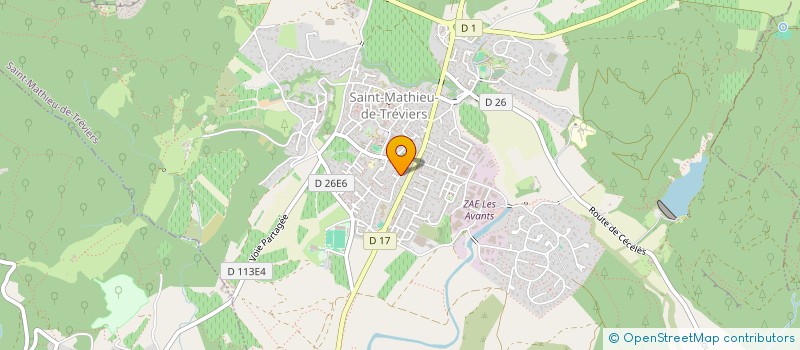 localisation de l'entreprise MONSIEUR THIBAULT DIAZ à SAINT-MATHIEU-DE-TREVIERS
