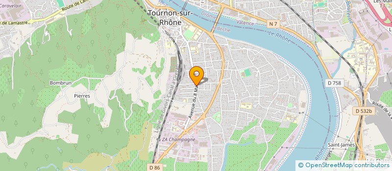 localisation de l'entreprise MONSIEUR THIBAULT DOREY à TOURNON SUR RHONE
