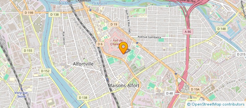 localisation de l'entreprise MONSIEUR THIBAULT DUFAU  MAISONS-ALFORT