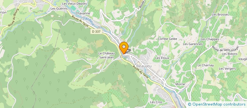 localisation de l'entreprise MONSIEUR THIBAULT DULAC  BEAUJEU