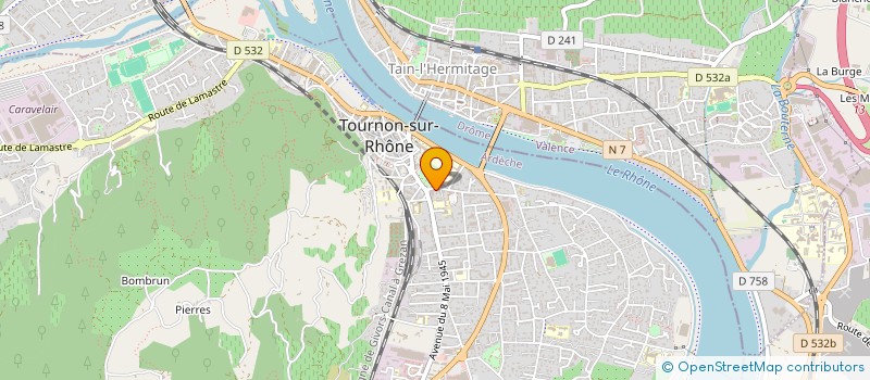 localisation de l'entreprise MONSIEUR THIBAULT DUPERIER à TOURNON-SUR-RHONE