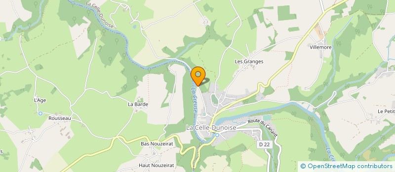 localisation de l'entreprise MONSIEUR THIBAULT DURAND à LA CELLE-DUNOISE