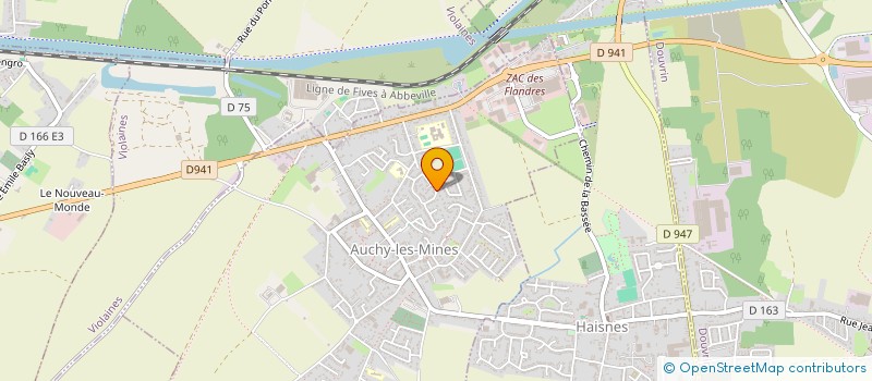 localisation de l'entreprise MONSIEUR THIBAULT DURIEZ  AUCHY-LES-MINES