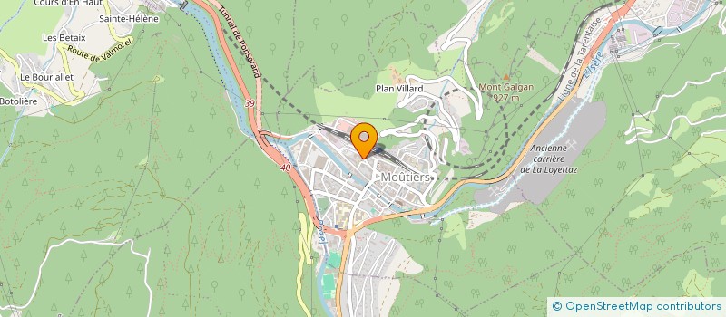 localisation de l'entreprise MONSIEUR THIBAULT DUSSENWART  MOUTIERS