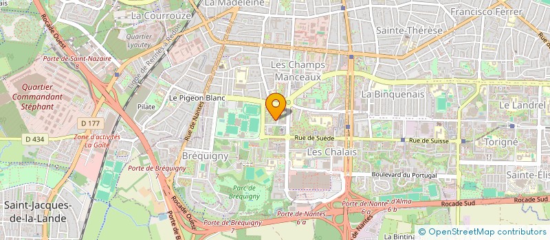 localisation de l'entreprise MONSIEUR THIBAULT DUVAL  RENNES