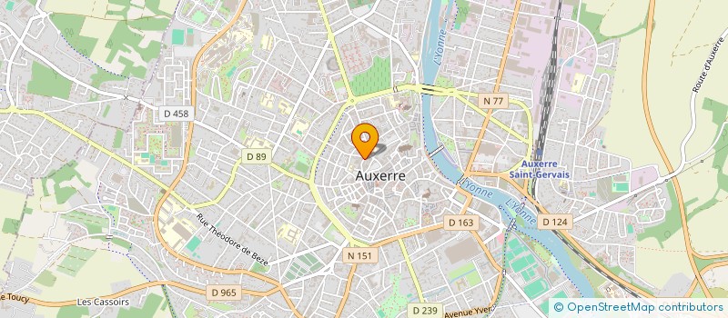 localisation de l'entreprise MONSIEUR THIBAULT EA  AUXERRE