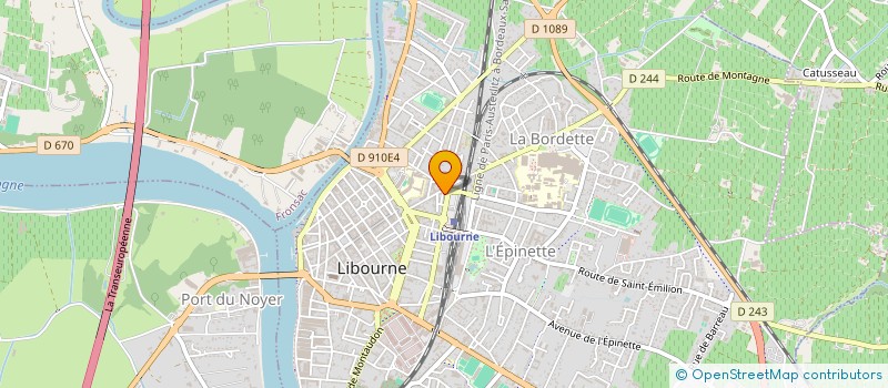 localisation de l'entreprise MONSIEUR THIBAULT EMBERGER  LIBOURNE