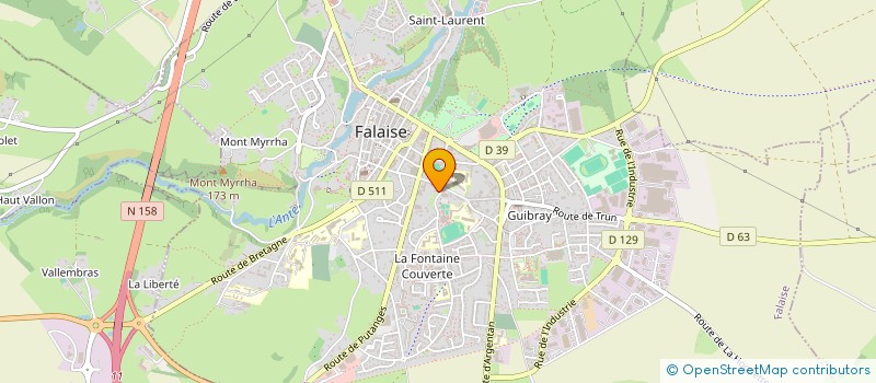 localisation de l'entreprise MONSIEUR THIBAULT ENGELHARD  FALAISE