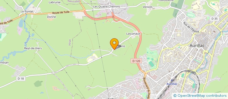 localisation de l'entreprise MONSIEUR THIBAULT ESPINASSE à AURILLAC