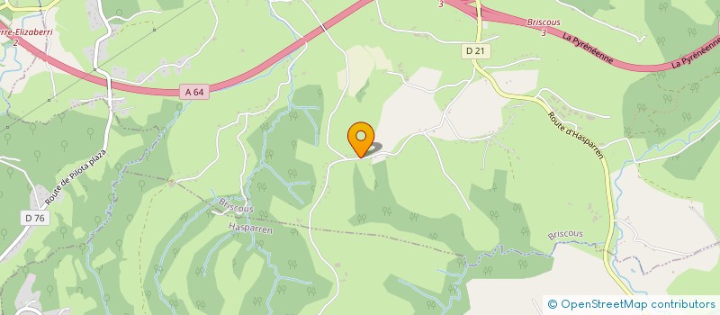 localisation de l'entreprise MONSIEUR THIBAULT ETCHELECU  BRISCOUS