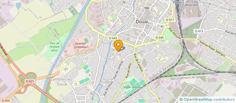 localisation de l'entreprise MONSIEUR THIBAULT FACHON  DOUAI
