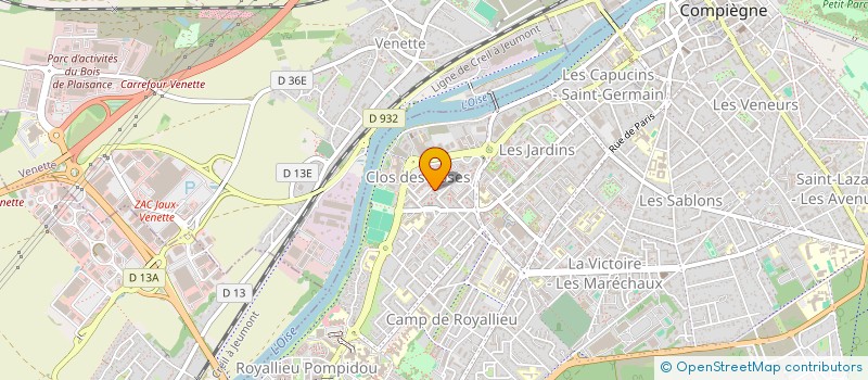 localisation de l'entreprise MONSIEUR THIBAULT FERNANDE à COMPIEGNE