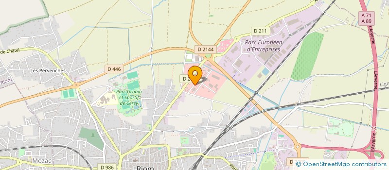 localisation de l'entreprise MONSIEUR THIBAULT FERREYROLLES  RIOM