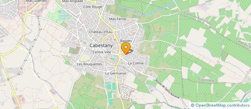 localisation de l'entreprise MONSIEUR THIBAULT FEUVRIER  CABESTANY