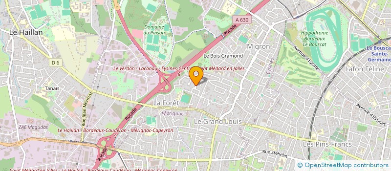 localisation de l'entreprise MONSIEUR THIBAULT FOUAL  EYSINES