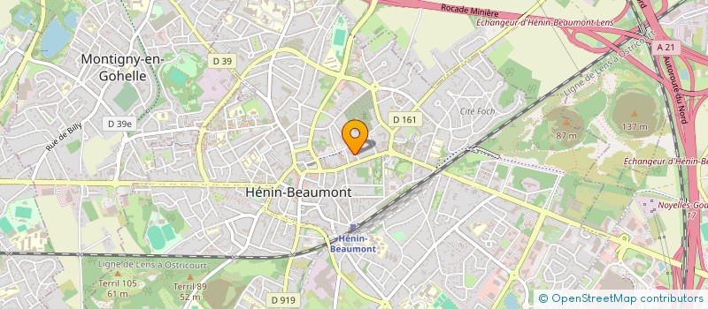 localisation de l'entreprise MONSIEUR THIBAULT FOURDRIGNIER à HENIN-BEAUMONT